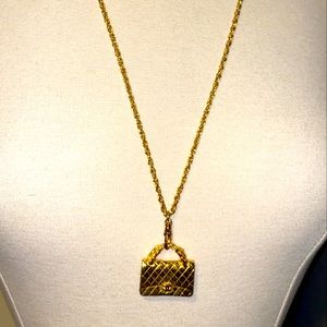 Vintage Chanel Handbag Necklace